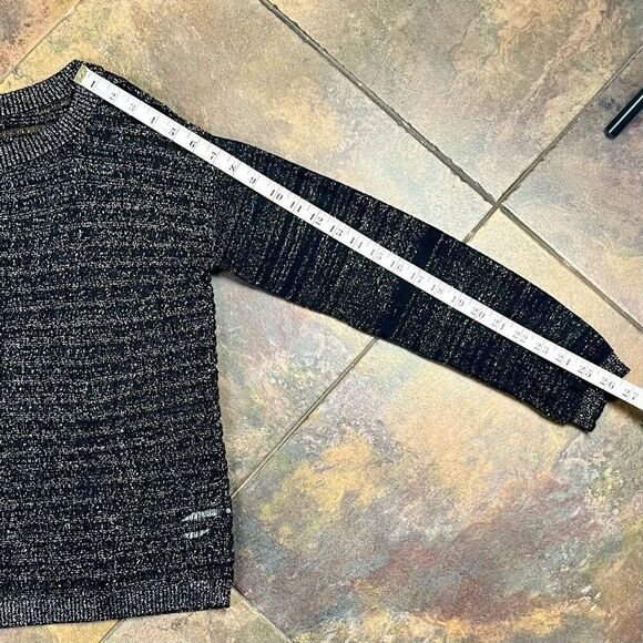 Mac + Jac Striped Metallic Sweater XL - Picture 5 of 10